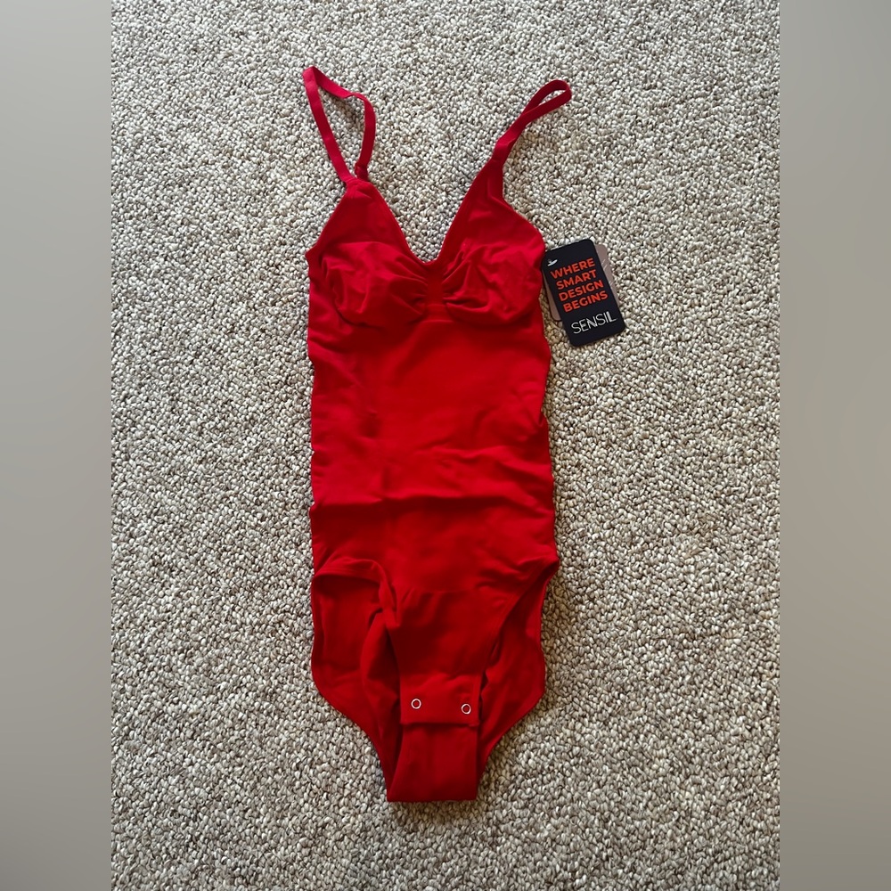 NWT Red Sensil Bodysuit